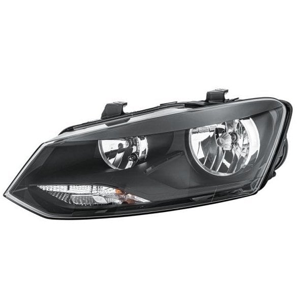 Far Ön Sol (Motorlu-Siyah) Volkswagen Polo 2010-2014 Arası