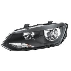 Far Ön Sol (Motorlu-Siyah) Volkswagen Polo 2010-2014 Arası