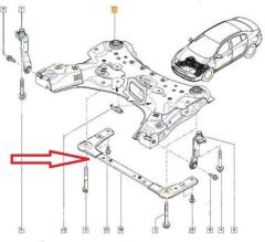 Motor Beşiği Ön Traversi (Beşik) Renault Fluence 09-16 Arası