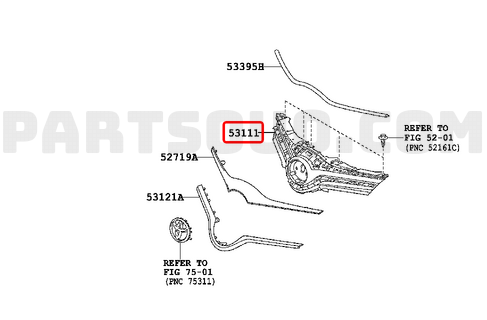 Toyota Yaris Ön Tampon Panjuru İç Takv.17-