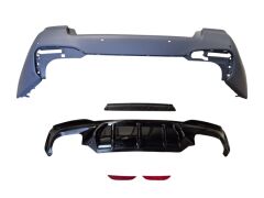 Arka Tampon Astarlı(Karlıklı-Reflektörlü-Çeki Kapaklı-Sensörlü) (M5) Bmw 5 Serı G30 20-22 Arası