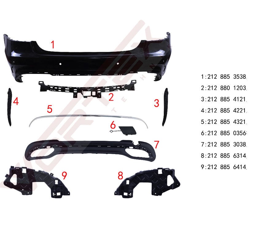 Arka Tampon Set (Amg) W212 2013-