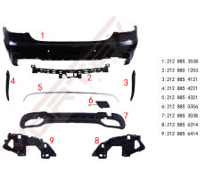 Arka Tampon Set (Amg) W212 2013-