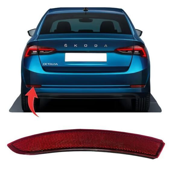 Octavia Arka Tampon Reflektörü Sol 2021-2024 Arası