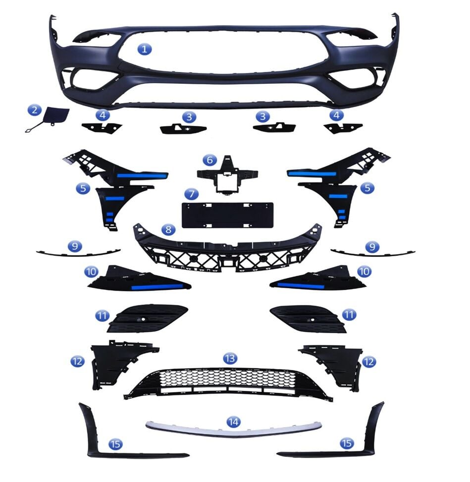 Ön Tampon Set ( Panjursuz ) Amg W118 2020-