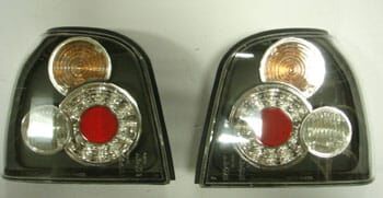 Modifiye Stop Lambası Sağ -Sol Set 2 Parça Ledli Siyah Volkswagen Golf 3 92-98 Arası