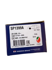 Ön Fren Balatası Takım Hyundai İ20-Accent Blue Delikli SP1399A