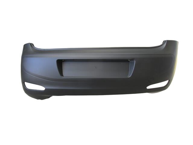 Arka Tampon Siyah (Sensör Deliksiz-Sis Delikli-Çeki Kapaklı) Fiat Punto Evo 2012-2016 Arası