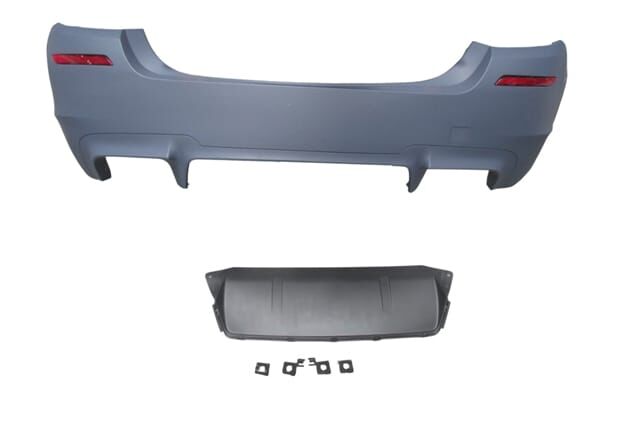 Arka Tampon Komple Astarlı (Çift Egz.Delikli-Karlıklı-Reflektörlü) M5 Lcı Bmw 5 Seri F10 2010-2016 Arası