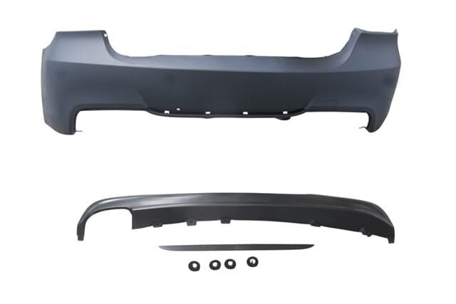 Arka Tampon Astarlı (Sensör Deliksiz-Karlıklı-Tek Egzoslu-Çek.Kapaklı)M-Tech Bmw 3 Seri E90 2005-2011 Arası