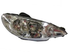 Far Sağ Elektrikli-Motorsuz (Şeffaf Camlı) H7-H7 Peugeot 206 Hb 02-09 Arası