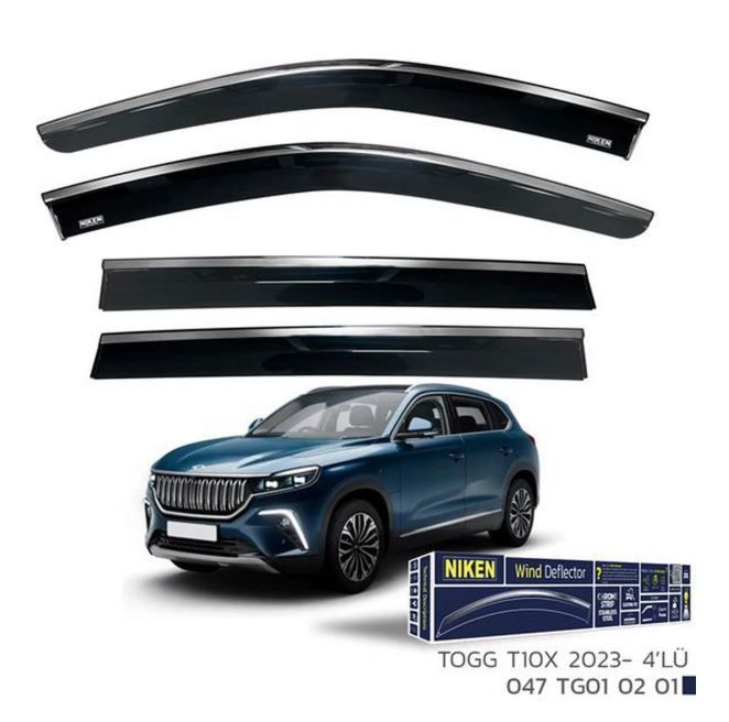 Cam Rüzgarlığı Krom Togg T10X 2023 Sonrası