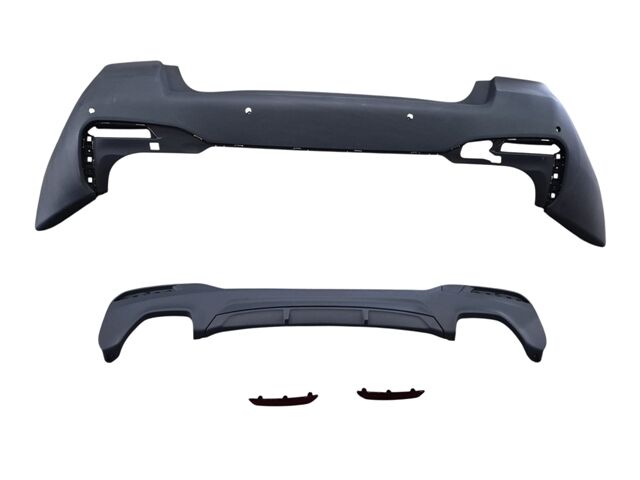 Arka Tampon (Karlıklı-Reflektörlü-Çeki Kapaklı-Sensörlü) (M-Tech) Bmw 5 Seri G30 2020-2022 Arası