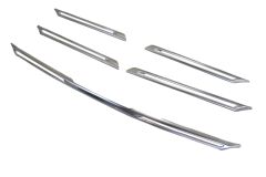 Ön Panjur Üst Çıtası Nikelajı Set (5 Parça) (Yapışkanlı) Renault Megane 4 Sd-Hb 16-20 Arası