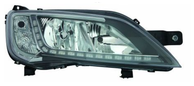 Far Sağ Motorlu Krom Ledli  Cıtroen Jumper - Fiat Ducato 14-