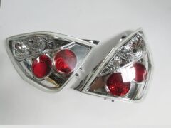 Modifiye Stop Lambası Sağ -Sol Set 2 Parça Beyaz-Nikelajlı Honda Jazz 01-08 Arası