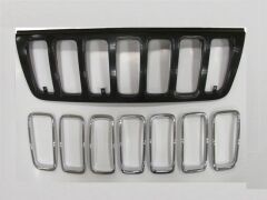 Ön Panjur Siyah (İç Petekleri Nikelajlı) Jeep Cherokee Grand 99-03 Arası