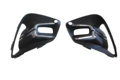 Sis Far Çerçevesi Sağ -Sol Set (2 Parça) Sis-Sensör Delikli Nikelajlı Renault Clıo 5 Hb 20-23 Arası