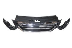Ön Panjur Siyah (Nikelaj Çerçeveli) Peugeot 2008 13-16 Arası