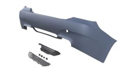 Arka Tampon Astarlı (Sensör Yuvalı) (Izgaralı) M5-Lcı) Bmw 5 Serı E60 04-10 Arası