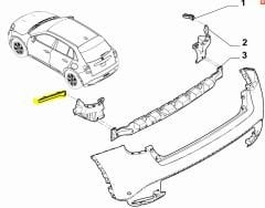 Arka Tampon Braketi Sol (Küçük) Fiat 600