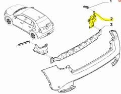Arka Tampon Braketi Sağ (Büyük) Fiat 600