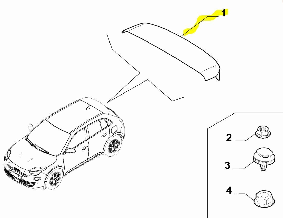 Arka Bagaj Spoılerı Fiat 600