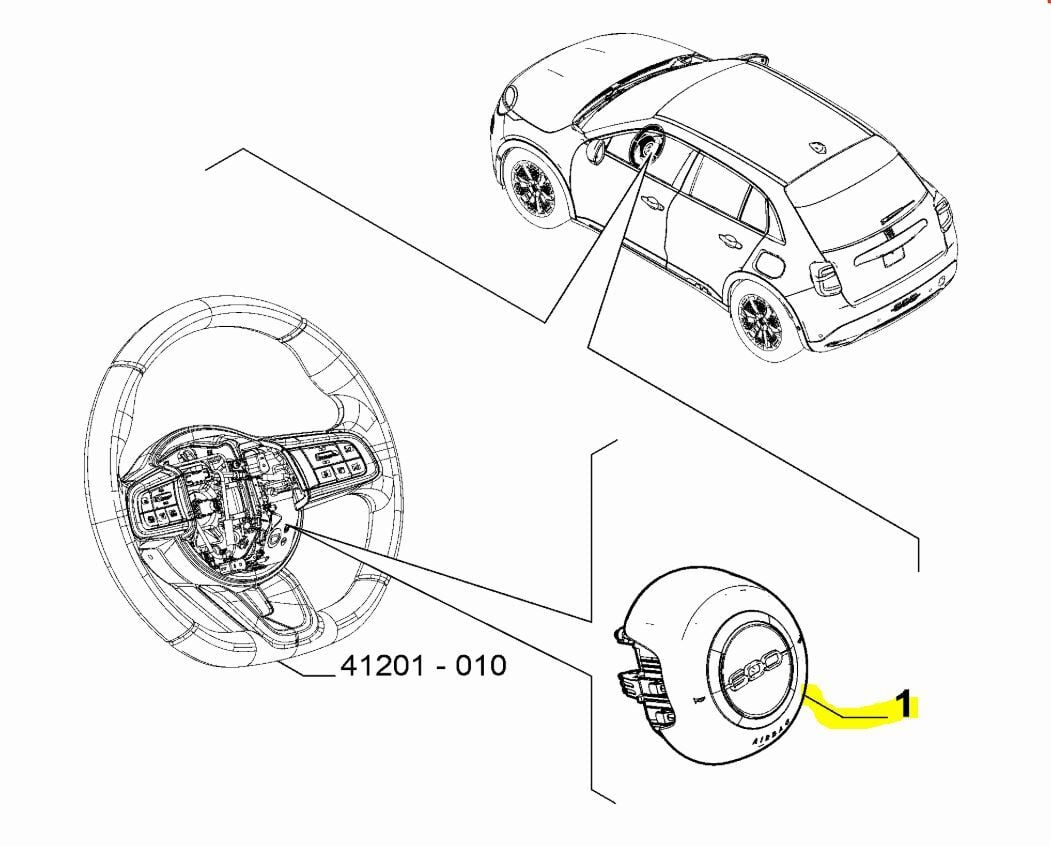 Direksiyon Airbagi Fiat 600