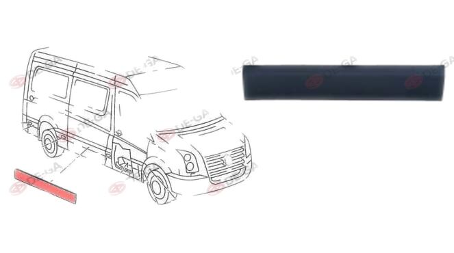 Sprinter/Crafter Arka Kapı Yan Panel Kaplaması Sağ 06