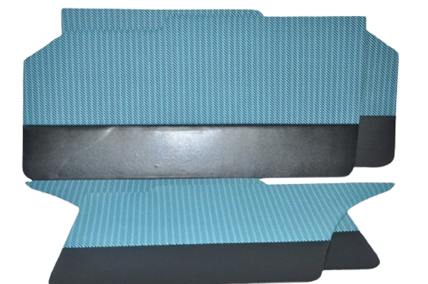 Kapı Döşemesi Takımı Doğan L-Kartal L (Mavi Kareli)