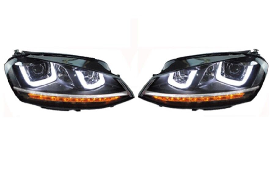 Ön Far Set ( Çift U Led Kayar Sinyal )  Golf 7 13-