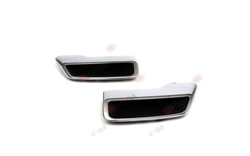 Peugeot 3008 Arka Tampon Egsoz Başlığı Krom Set (Yerli)16-