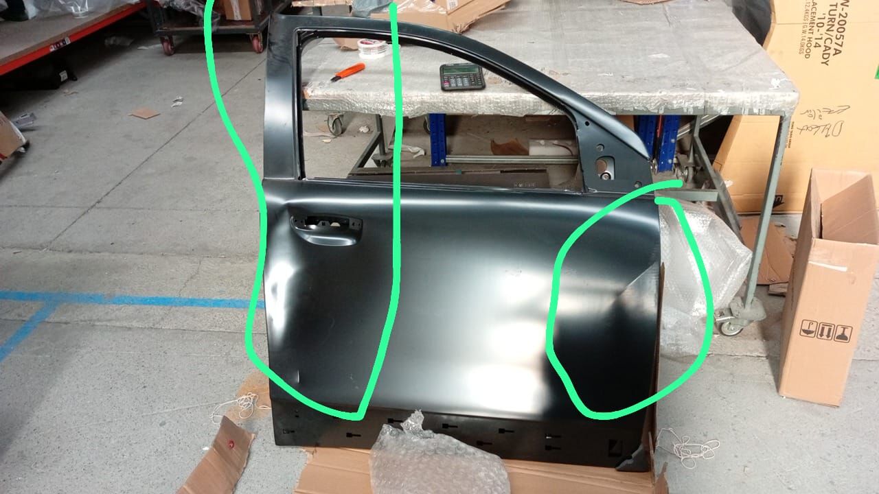Kapı Ön Kapı Dacia Dokker ( Hasarlı )