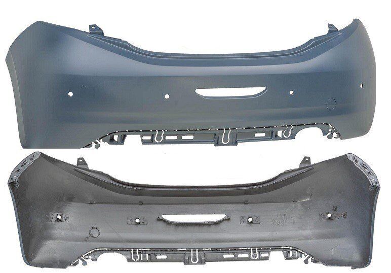 Arka Tampon Peugeot 208 2012-2015 Arası (Sensör Delikli)