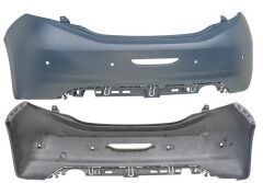 Arka Tampon Peugeot 208 2012-2015 Arası (Sensör Delikli)