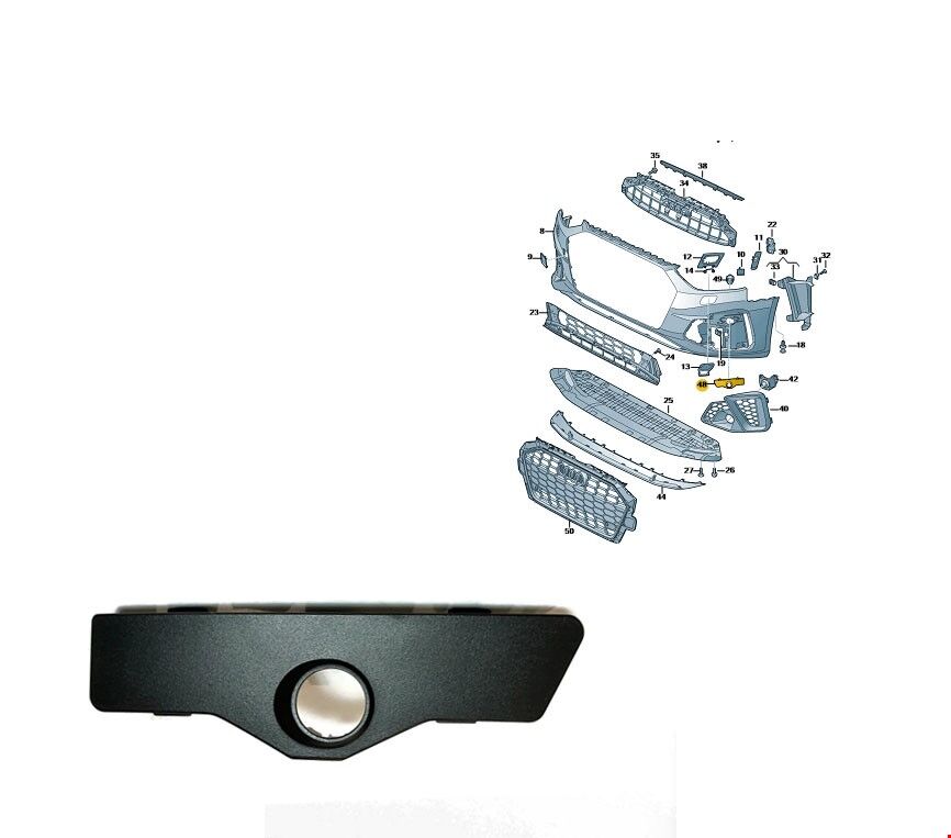 Ön Tamp.Panjur Braket Yuvası  Sol S-Line A4 2020-