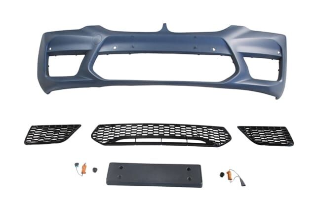 Ön Tampon (Sis Deliksiz Kapak-Izgaralı-Plaka Pl.-Sen.D.Li) (F90-M5-Style) Bmw 5 Serı G30 17-20 Arası