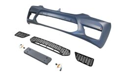 Ön Tampon (Sis Deliksiz Kapak-Izgaralı-Plaka Pl.-Sen.D.Li) (F90-M5-Style) Bmw 5 Serı G30 17-20 Arası