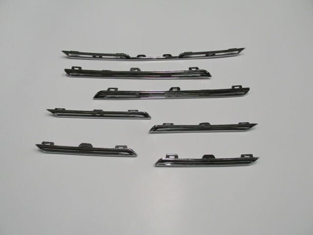 Ön Panjur Üst Çıtası Nikelajı Set (7 Parça) Renault Megane 4 Sd-Hb 16-20 Arası