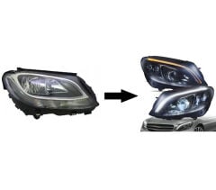 W205 2014- Halojen İçin 2019- Led Far Dönüşüm Seti